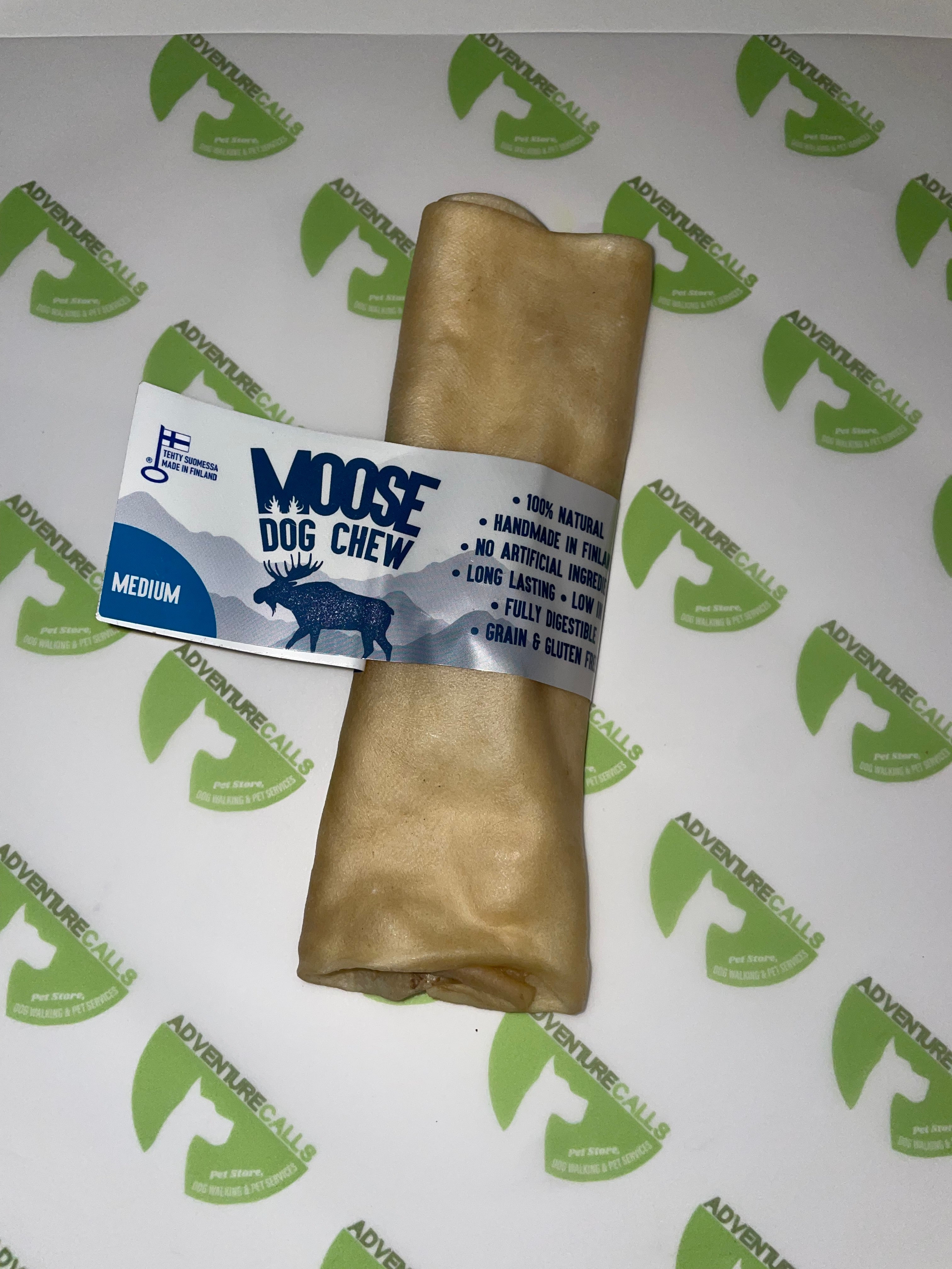 Rauh! ® Moose Dog Chew Medium - Natural Rawhide Alternative